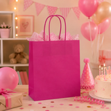 Le Sac Shopper Kraft Fuchsia L'Arcolaio Cadeaux de Noël 22X10X29 Cf 10 Pcs