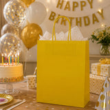 Le Sac Shopper Kraft Jaune L'Arcolaio Cadeaux Noël 22X10X29 Cf 10 Pz