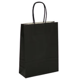 Le Shopper Kraft Noir L'Arcolaio Cadeaux de Noël 26X11X34 Cm Cf 10 Pz