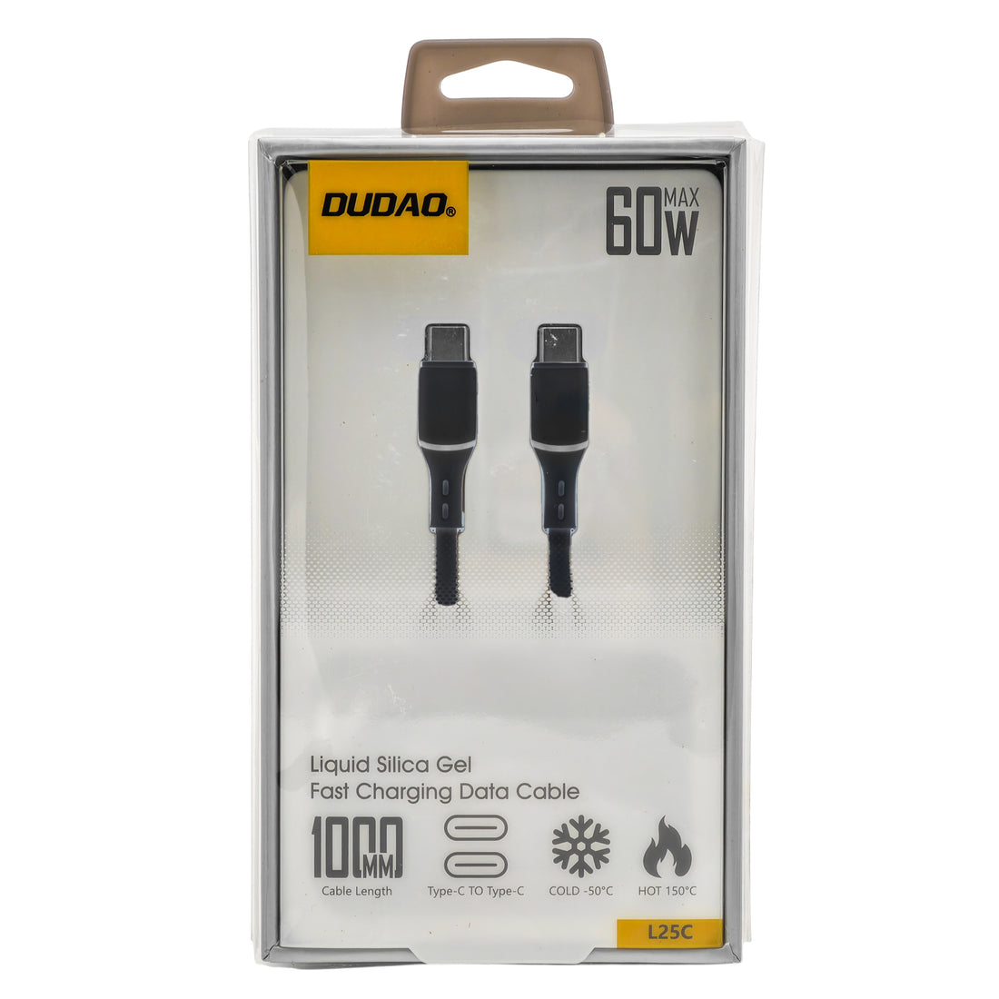 L'Arcolaio Cavo USB-C a USB-C 60W Liquid Silica Gel Ricarica Rapida 1 m Nero