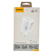 L'Arcolaio Caricatore da Rete GaN 30W USB-C + USB-A Power Delivery e Quick Charge Bianco