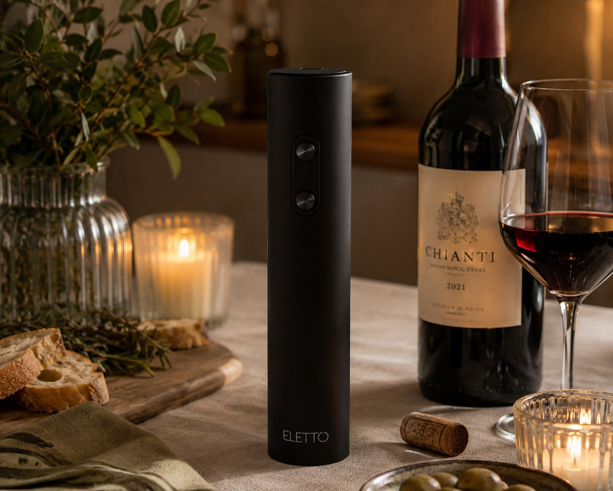L'Arcolaio Green Apribottiglie Elettrico 4,5x22,5 cm Cavatappi Automatico per Vino