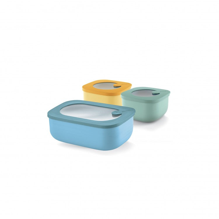 guzzini guzzini set 3 contenitori bassi store plus chef line multicolo ean 8008392355403