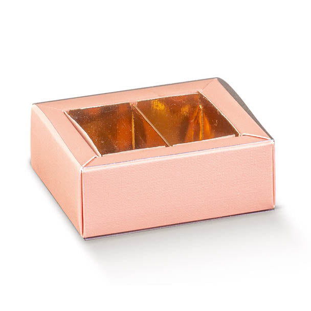 Boîte carrée Scotton 60 x 50 x 30 mm en lin Ciprino, 10 pièces