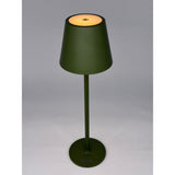 L'Arcolaio Lampe LED Tactile Rechargeable H 38 Cm 10 x 10 Cm IP54 Round Pro Olive