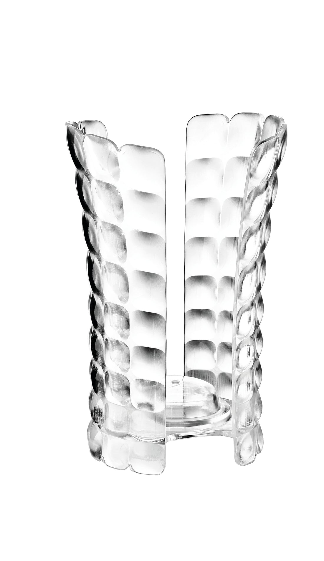 Porte-verres Tiffany GUZZINI 12 x 10,3 x H 18,3 cm Transparent