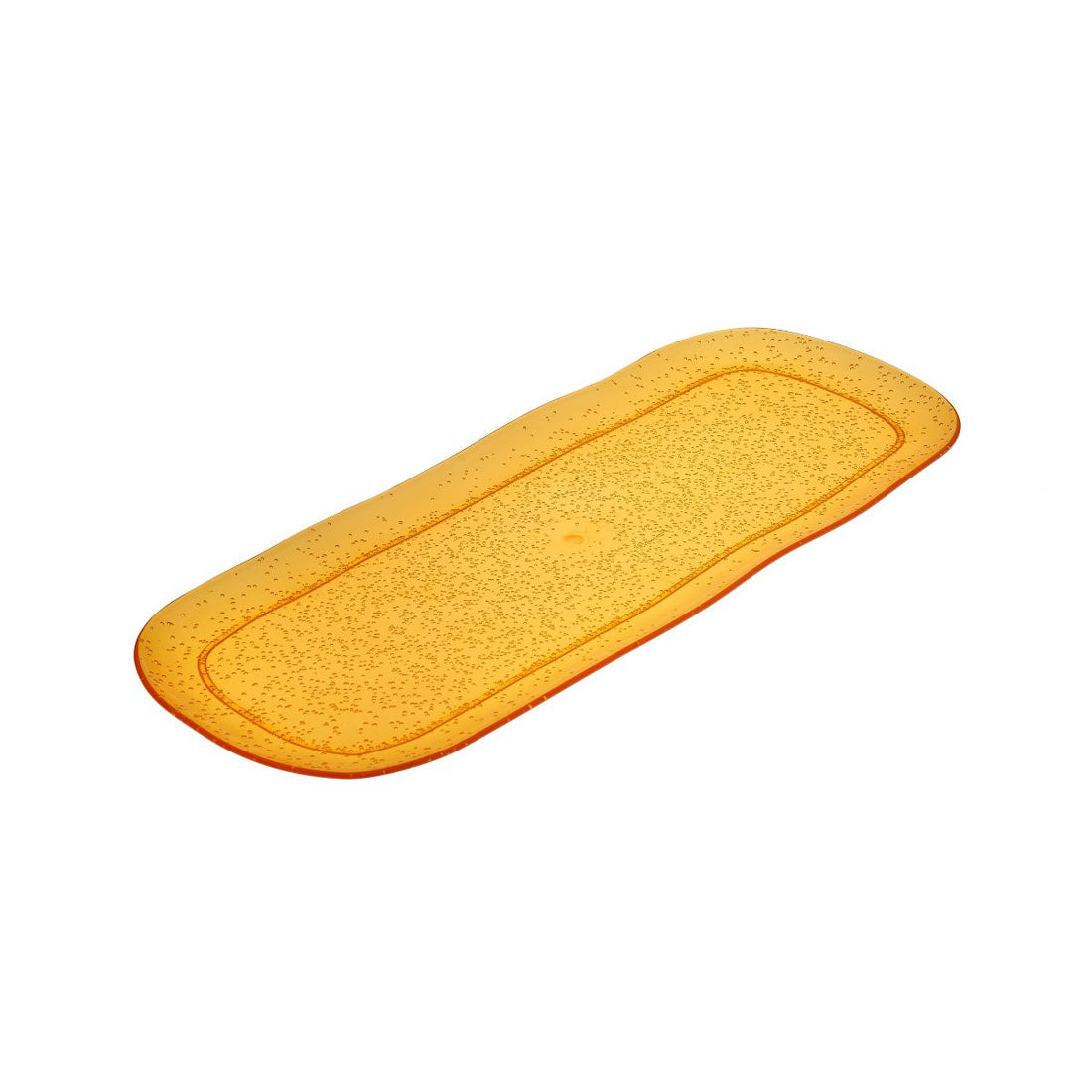 Zani Serafino Plateau Rectangulaire Grand Memento Synth en Méthacrylate Couleur Mandarin