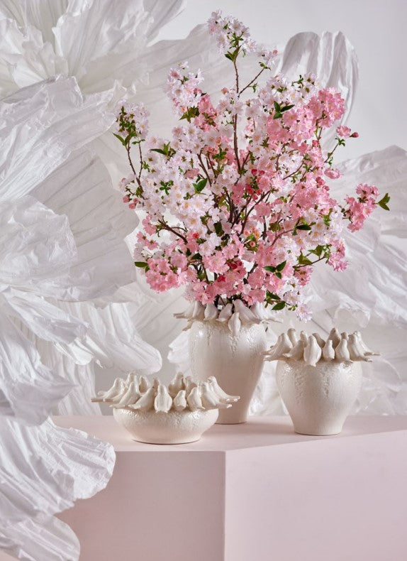 Branche de pêcher artificielle EDG Enzo De Gasperi H 105 cm Rose clair 