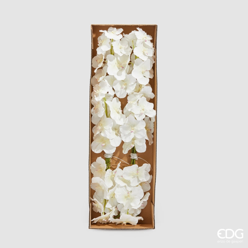 edg enzo de gasperi edg enzo de gasperi orchidea vanda ramo x9 artificiale h 95 cm white ean 8059824453556