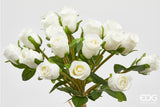 edg enzo de gasperi edg enzo de gasperi mazzo rosa con foglie h 40 cm bouquet 18 fiori white ean 8059824531124