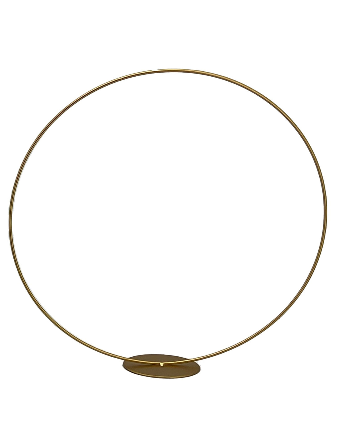 Coffret en osier Cercle doré sur socle D 25 cm