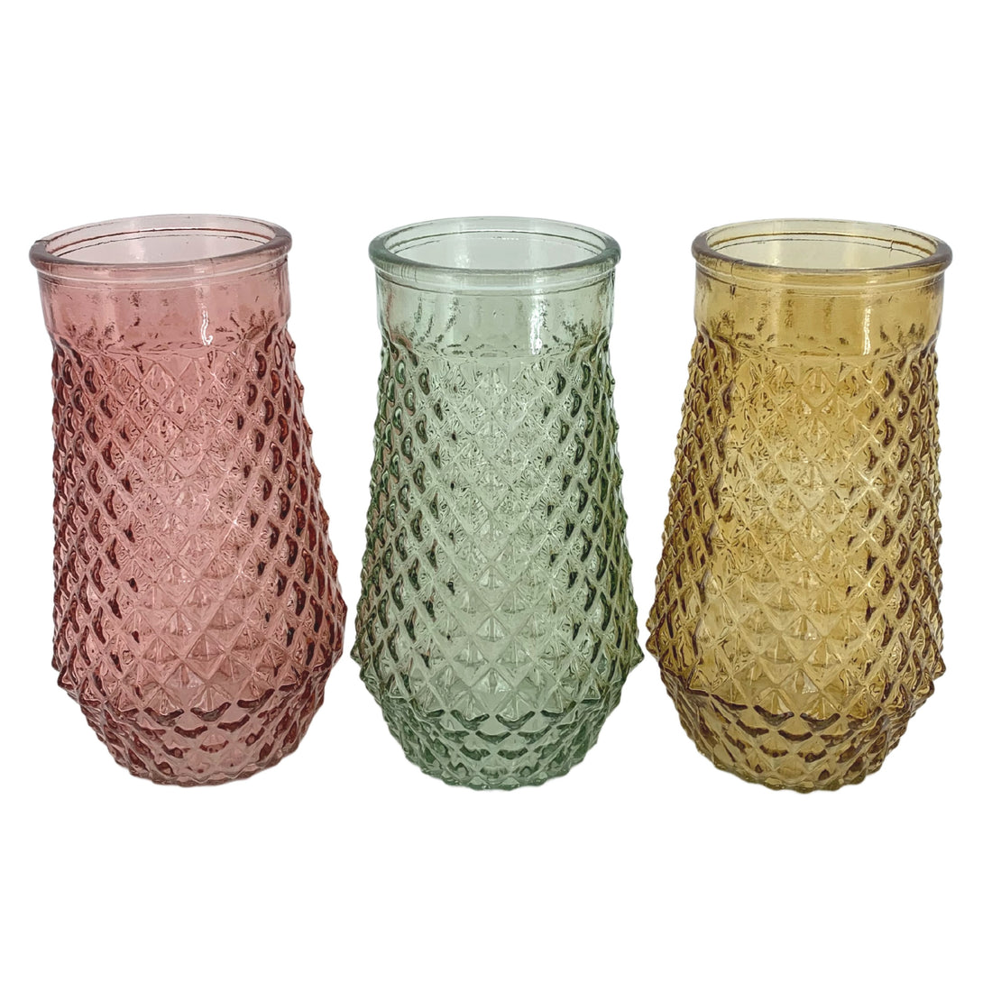 Jardinière en osier à facettes D 8 cm H 20 cm 1 pièce