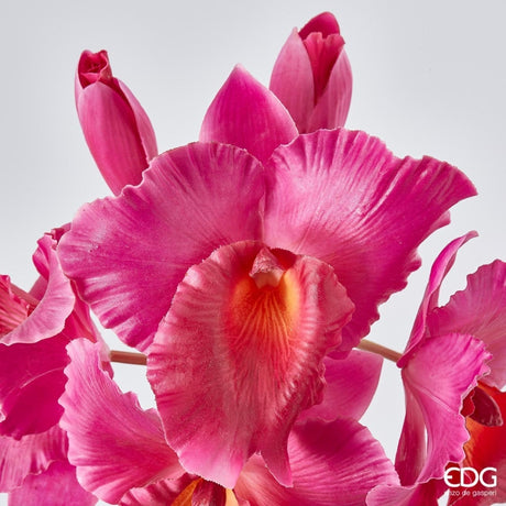edg enzo de gasperi edg enzo de gasperi orchidea cattleya duke ramo x4 e 2 boccioli artificiale h 43 cm fuchsia ean 8056372147210
