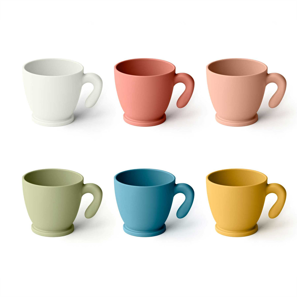 Ensemble de 6 tasses à café multicolores Coffee Pop Chef Line