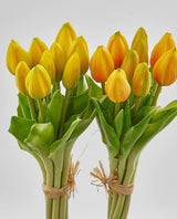 Bouquet De Tulipes 9 Boutons Jaunes