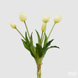 edg enzo de gasperi bouquet di 5 tulipani chiusi gomma h 40 cm bianchi ean 8056372972249