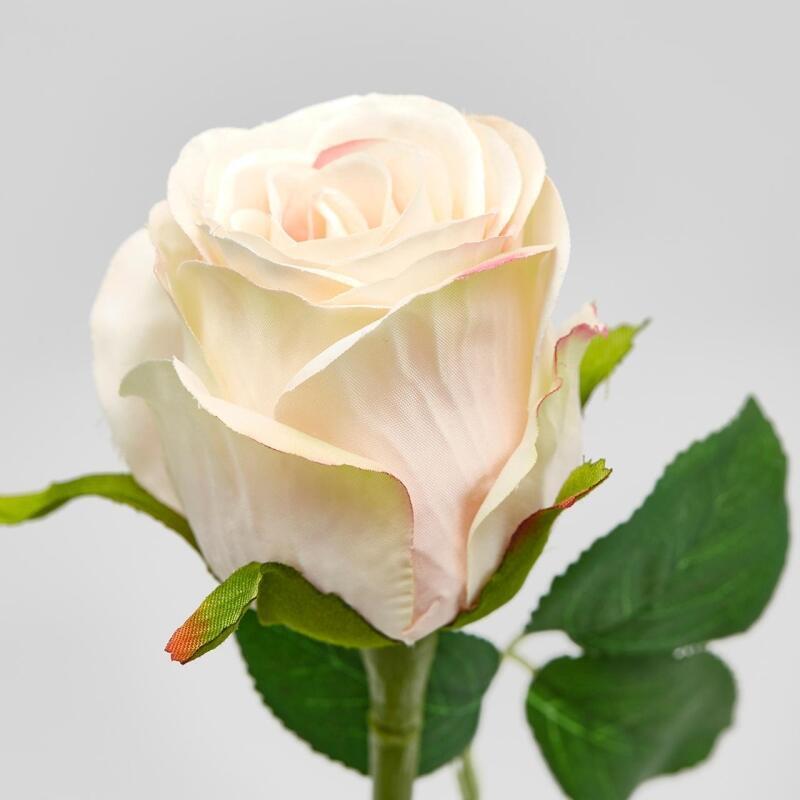 EDG Enzo De Gasperi Rose Fleur Rose Olis 3 Branches Ass. H 51 Cm Plante Artificielle Ivoire 1 Pc