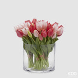 edg enzo de gasperi edg enzo de gasperi bouquet di 5 tulipani olis ass h 26 cm two tone pink 1 pz ean 8059824237163