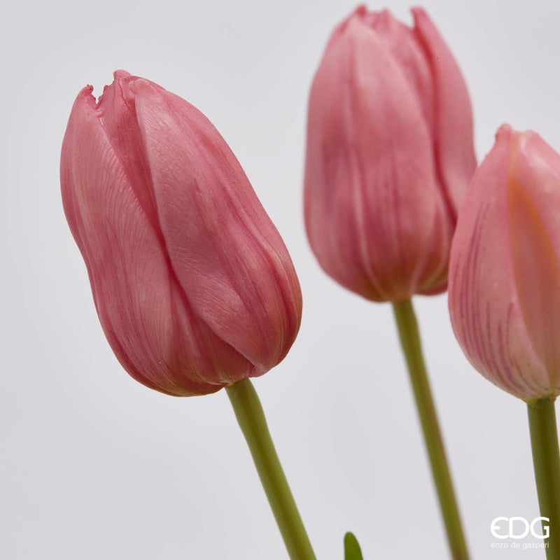 EDG Enzo De Gasperi Bouquet de 5 Tulipes Olis Ass. H 40 cm Mauve 1 pièce