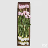 edg enzo de gasperi edg enzo de gasperi bouquet 5 tulipani parrot olis ass h 40 cm white pink 1 pz ean 8059824237309