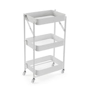Chariot pliant Versa en métal blanc