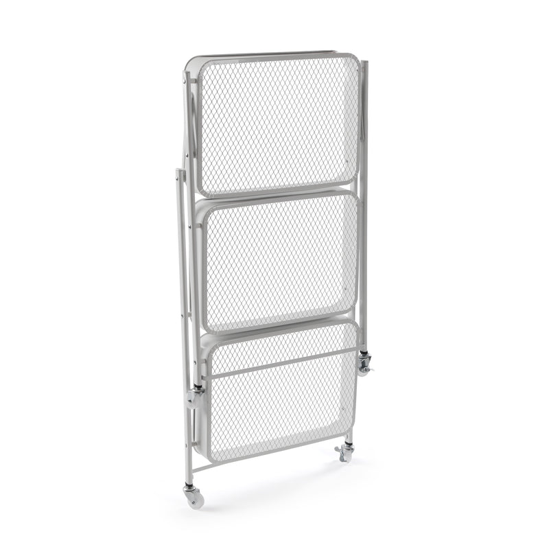 Chariot pliant Versa en métal blanc