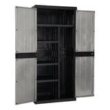 Toomax Armoire 2 Portes Garage Mega Utility Cabinet – Meuble de Rangement avec 4 Étagères Réglables