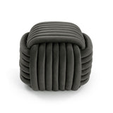 Pouf Carré Gris Foncé