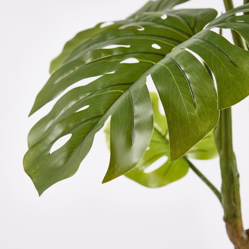 EDG Enzo De Gasperi Monstera Slim avec pot artificiel H 130 cm Vert