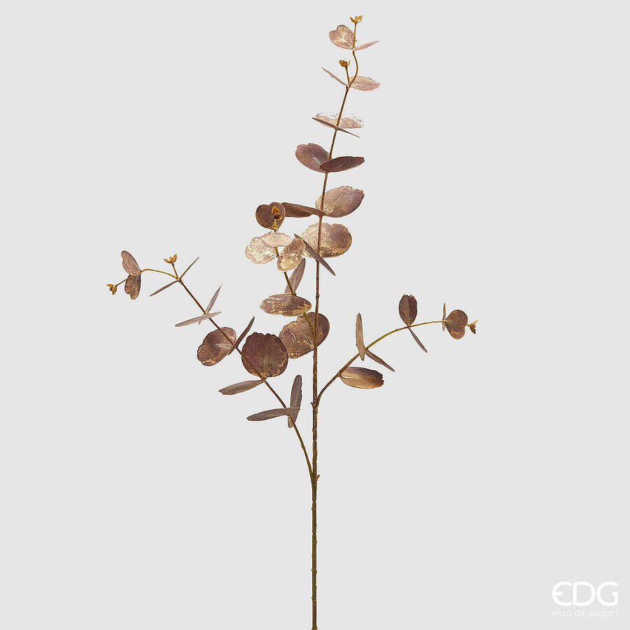 Branche d'eucalyptus EDG Enzo De Gasperi H 89 cm Plastique Grenat