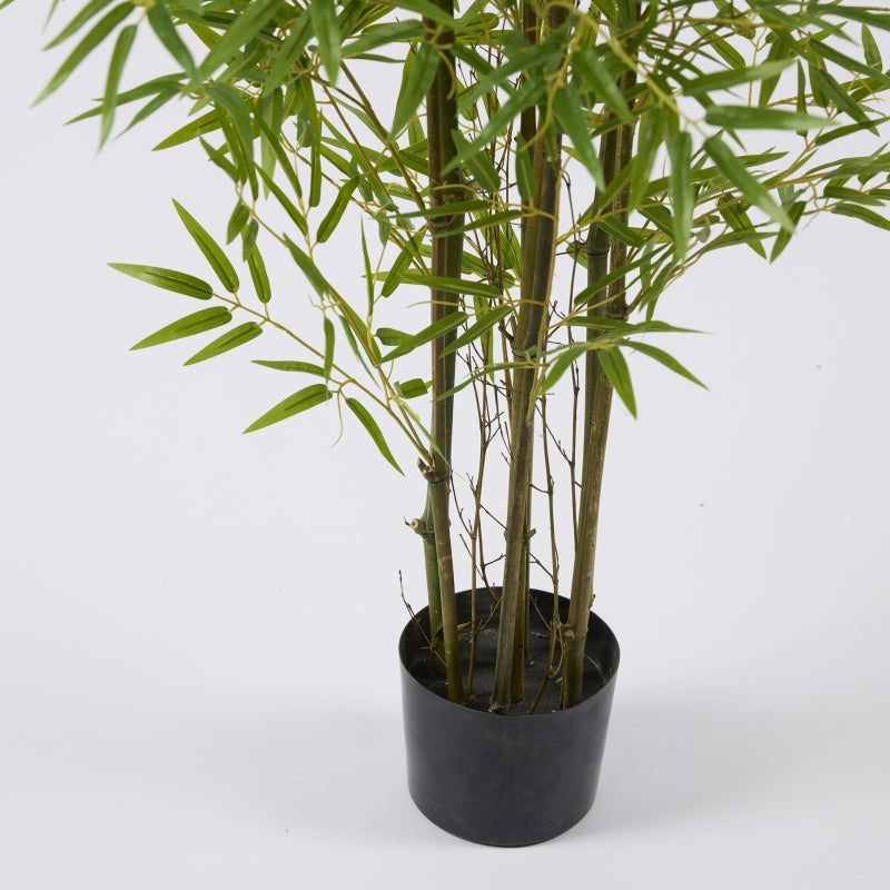 EDG Enzo De Gasperi Bambou avec Vase H 150 cm Couleur Vert