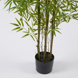 EDG Enzo De Gasperi Bambou avec Vase H 150 cm Couleur Vert