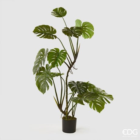 edg enzo de gasperi edg enzo de gasperi monstera pianta con vaso artificiale h 155 cm green ean 8059824923028