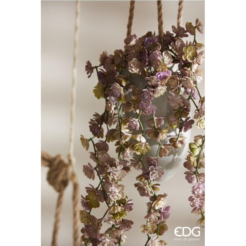 EDG Enzo De Gasperi Echeveria Olis Buisson Suspendu H 44 Cm Plante Artificielle Rose Vert Clair