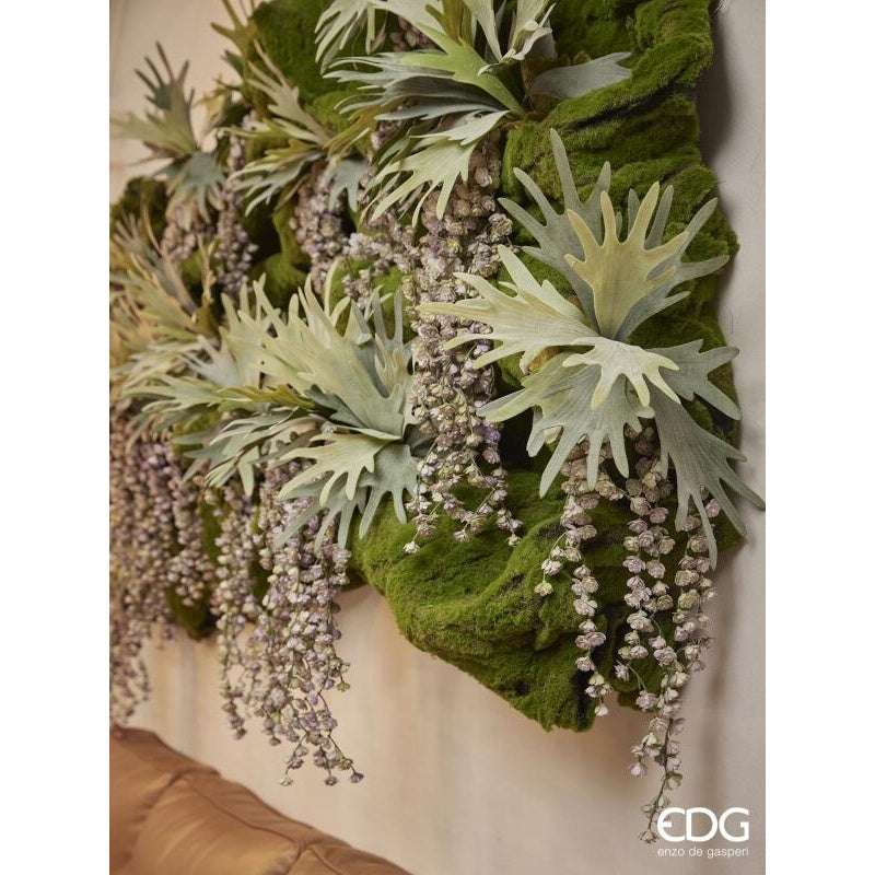 EDG Enzo De Gasperi Echeveria Olis Buisson Suspendu H 44 Cm Plante Artificielle Rose Vert Clair