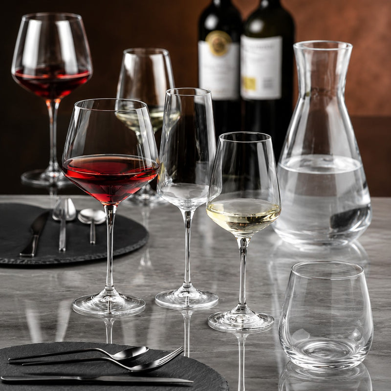 RCR Cristalleria Italiana Aria - A72 Bourgogne - Lot de 6 verres à vin en verre