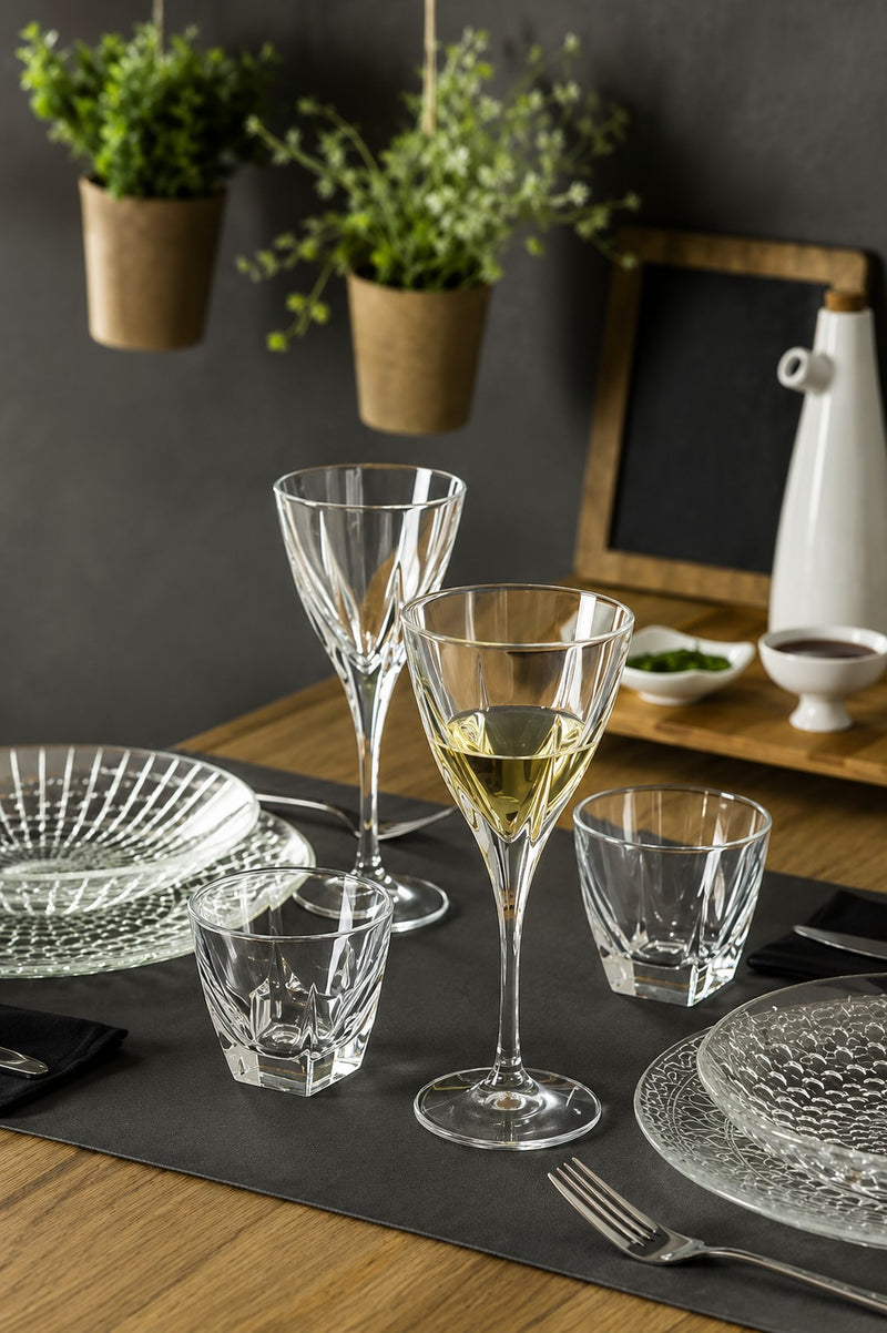RCR Cristalleria Italiana Fusion - Lot de 3 verres à vin en verre