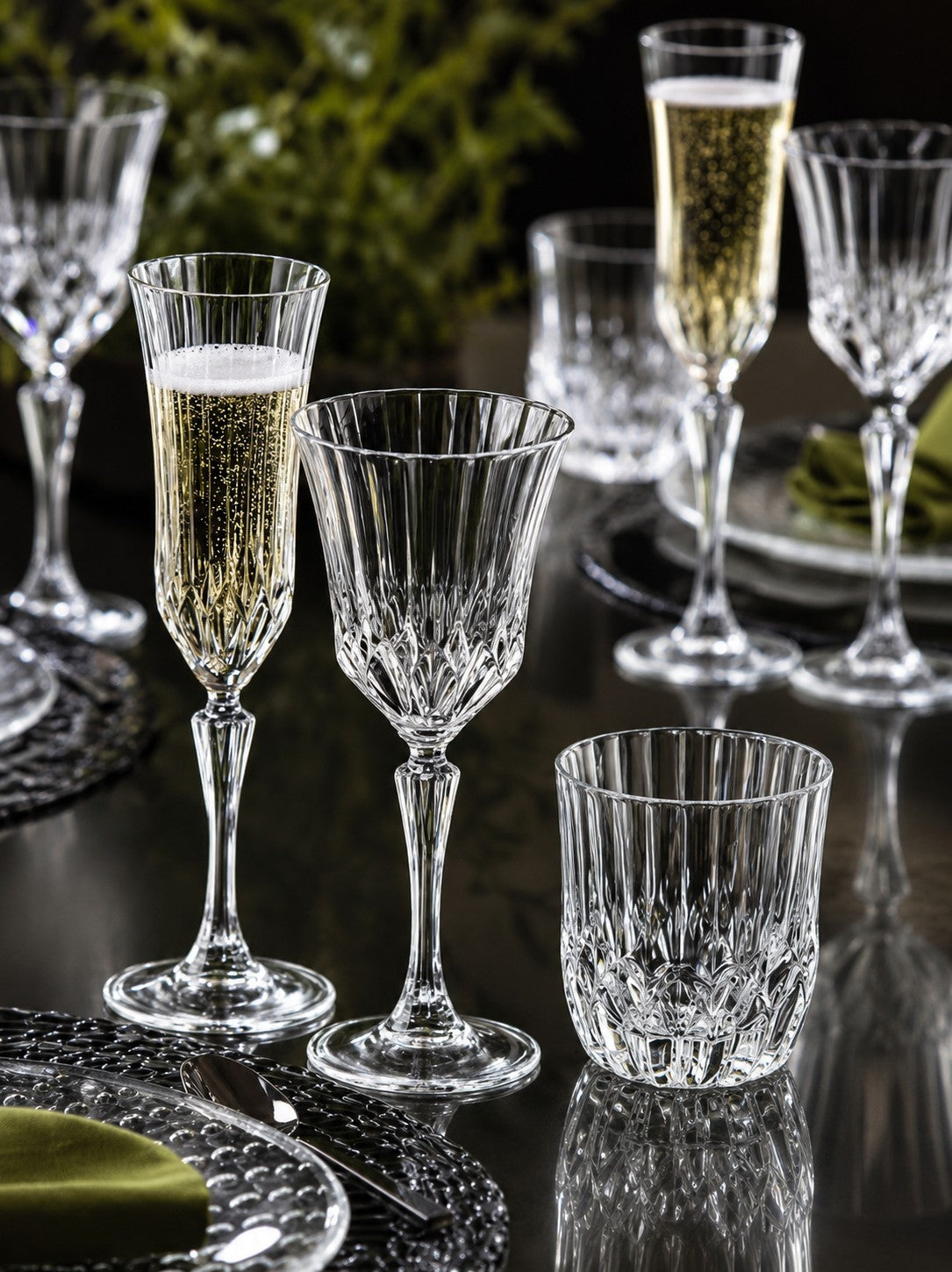 RCR Cristalleria Italiana Adagio - Lot de 3 verres à vin en verre