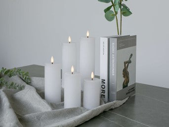 Bonturi Casa CANDELA LED CERA Bianco 6x15 Cm TOUCH
