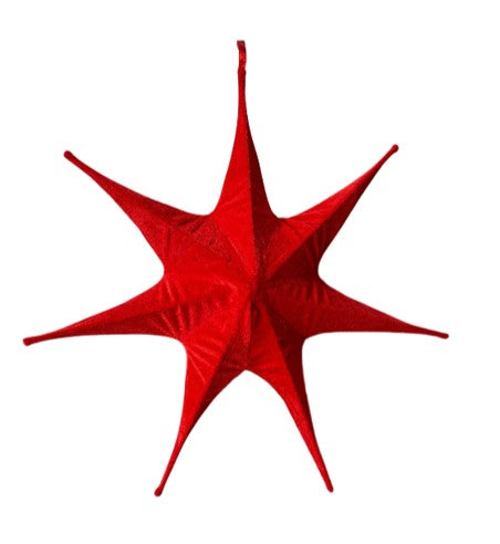 Bonturi Casa SEVEN STAR  RED Natalizia 65cm