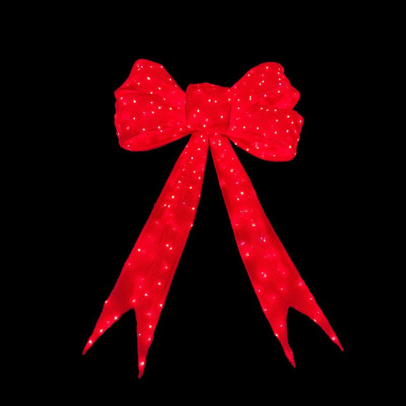 Bonturi Casa Fiocco Rosso Led Natale 160cm 216 LED IP 44