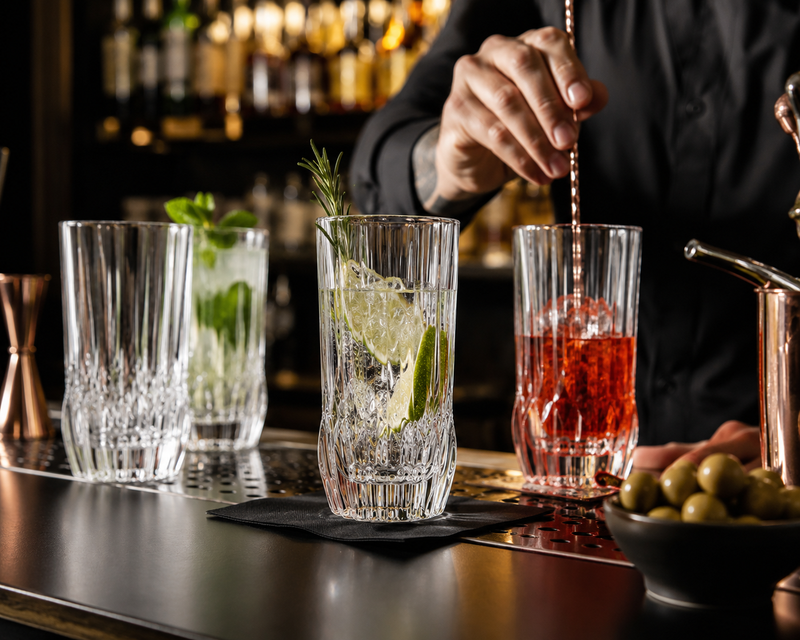 RCR Cristalleria Italiana Adagio - HB - Coffret de 6 verres à long drink en verre