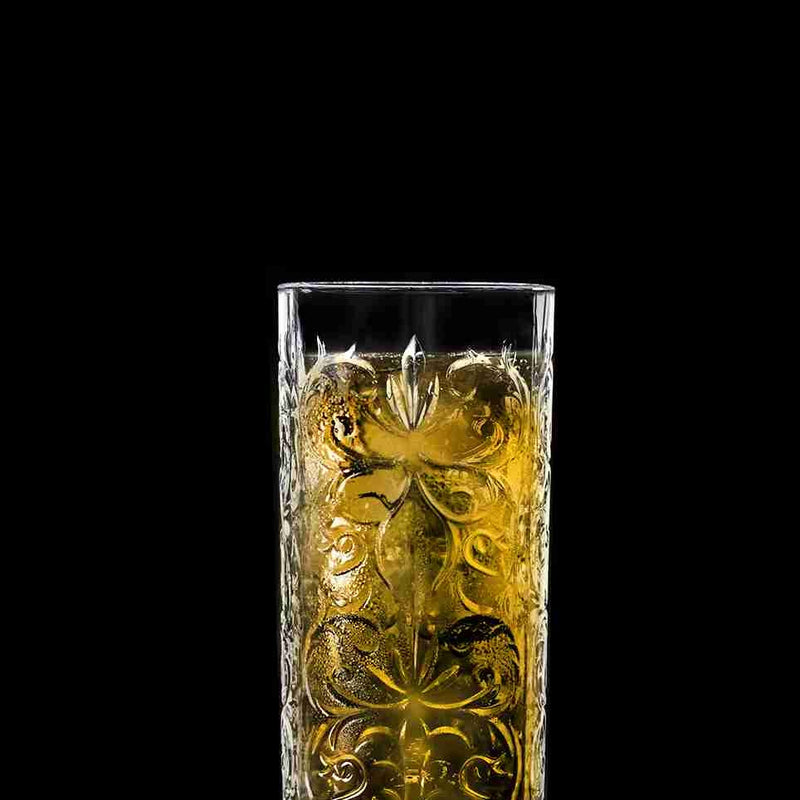 RCR Cristalleria Italiana Tattoo HB - Lot de 6 verres à long drink en verre