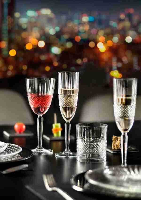 Brillante - FL - Set of 6 Glass Flute Goblets