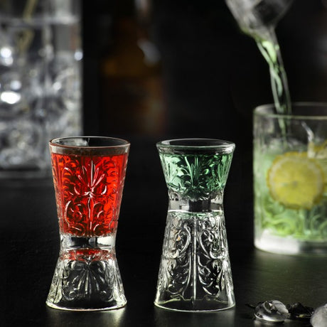 Tattoo - Lot de 6 verres à shot sablier ou verres Jigger 