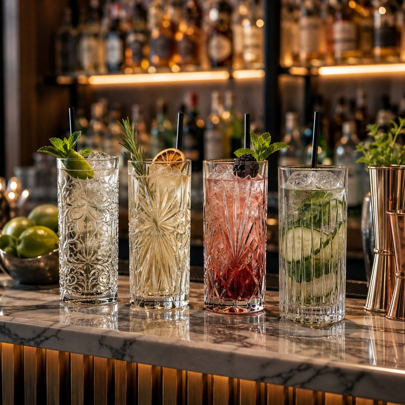RCR Cristalleria Italiana Mixology - Coffret HB de 4 verres à long drink en cristal
