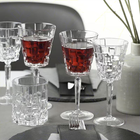 RCR Cristalleria Italiana Etna - Lot de 3 verres à vin en verre