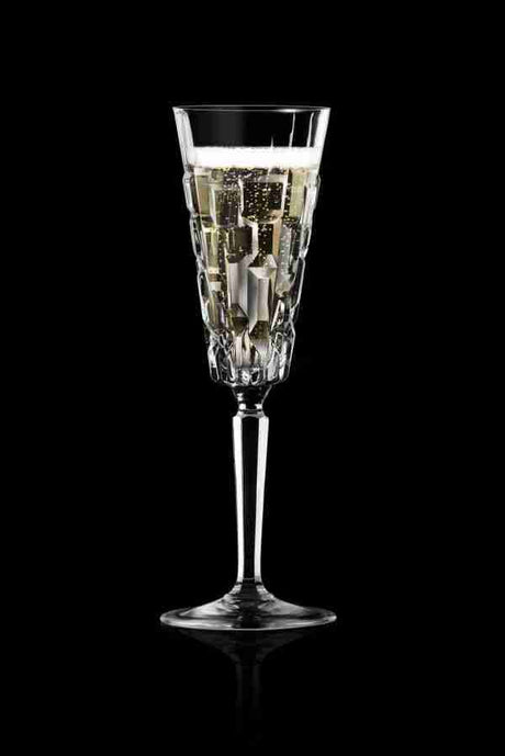 RCR Cristalleria Italiana Etna - FL - Ensemble de 6 Flûtes en Verre