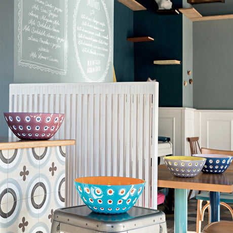 guzzini guzzini contenitore le murrine in san d 25 cm azzurro arancio ean 8008392282402