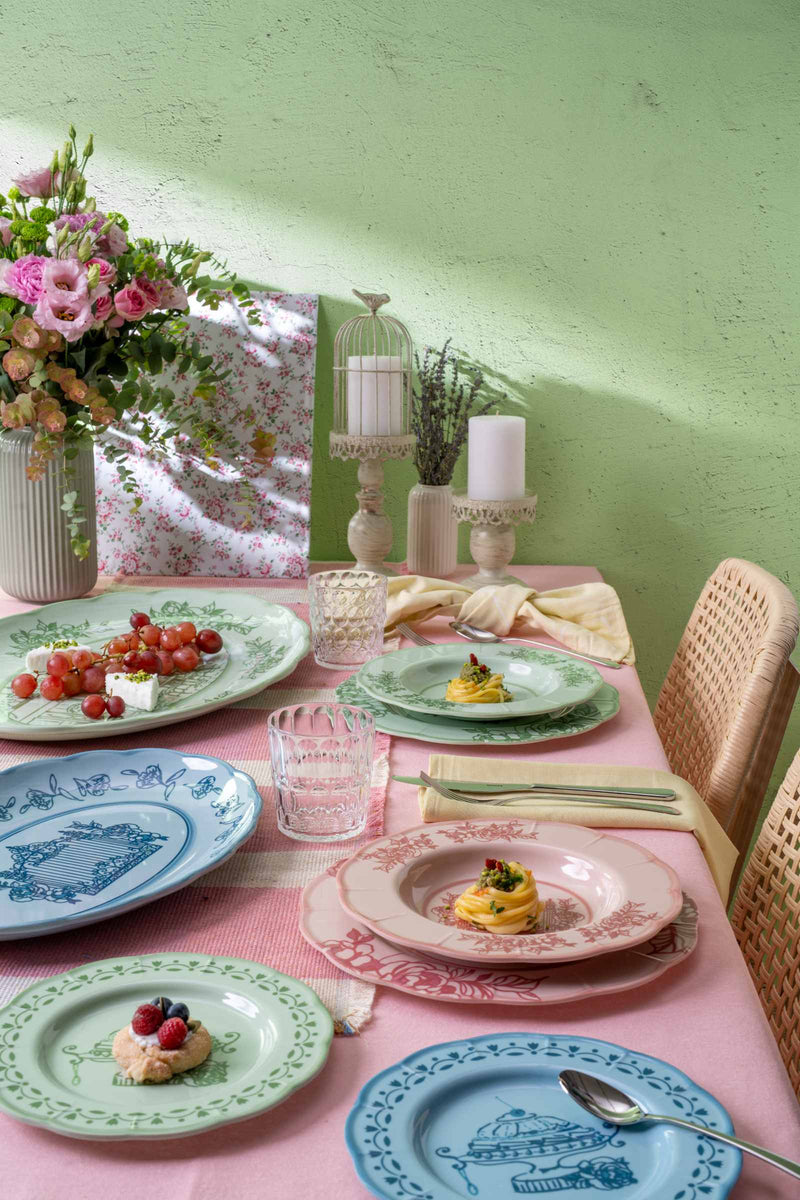 guzzini guzzini contenitore melamina josephine d 30 cm table decor verde polvere ean 8008392398820